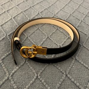 Brand New Gucci Marmont Reversible Thin Belt 90cm